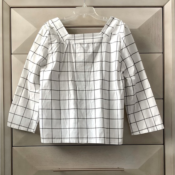 WOMEN'S BLOUSE - ROEBUCK & CO.- WHITE BLACK - SIZE XL - Picture 2 of 5